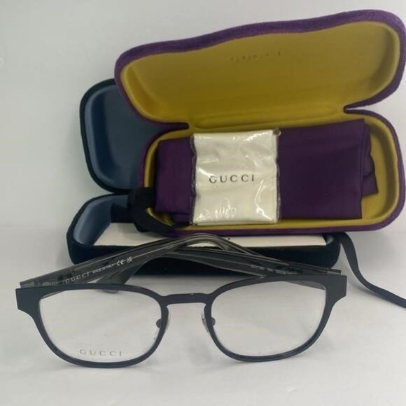 New - GG1118O Eyeglasses by Gucci™ Shape: Wayfarer, Material: Metal, Frame Fu… - Picture 11 of 13